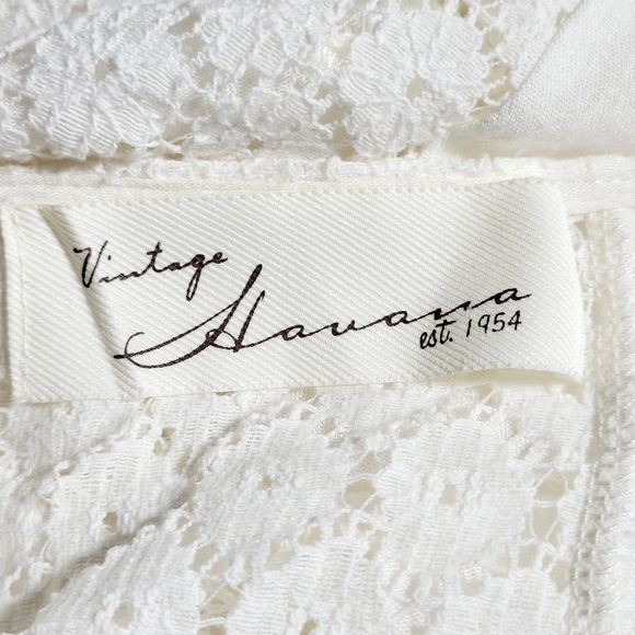 Vintage Havana White Lace & Fringed Boho Duster Cardigan Wrap Women's (L**) - Picture 4 of 6